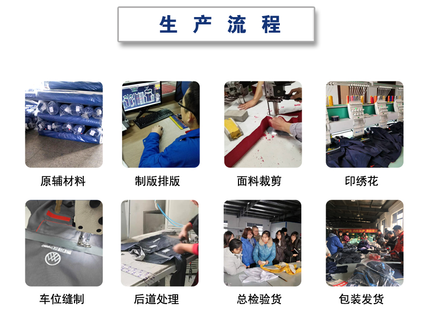 苏州建筑企业工作服生产流程